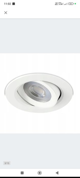 10 szt Lampa Oczko sufitowe halogen LED biały 230v 7W biały
