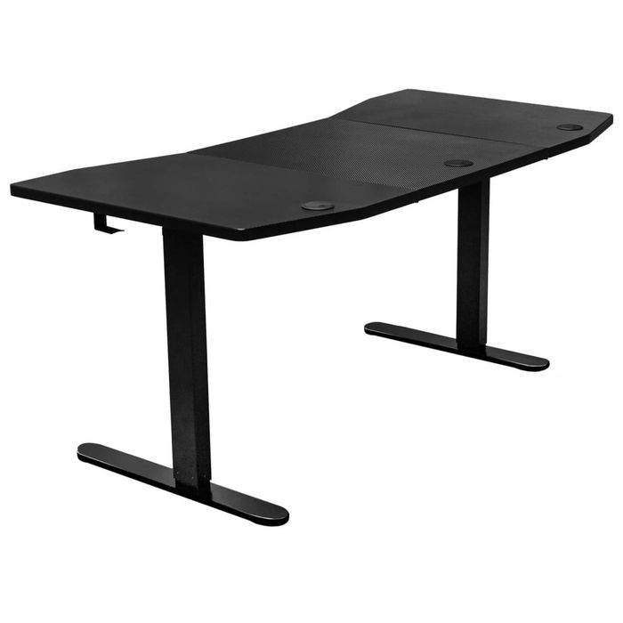 Mesa de Gaming   Nitro Concepts D16M Vermelho Carbono com tapete total da mesa