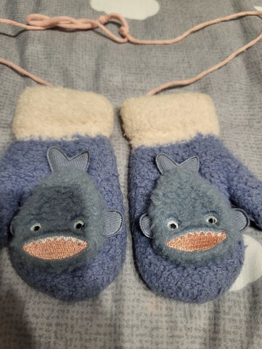 Зимові рукавиці  з рибками