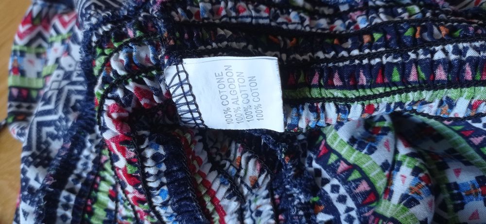 Letni kombinezon we wzory, przewiewny materiał