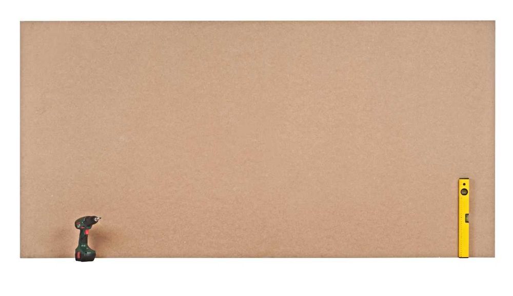 2 Placas Madeira MDF Semicirculares | 200 cm x 23 cm x 2,2 cm