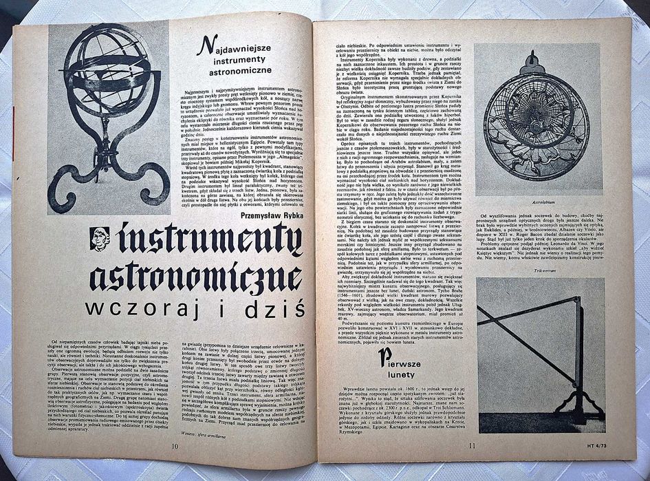 Horyzonty Techniki Nr.4 , 1973r,  miesięcznik naukowo-techniczny, PRL
