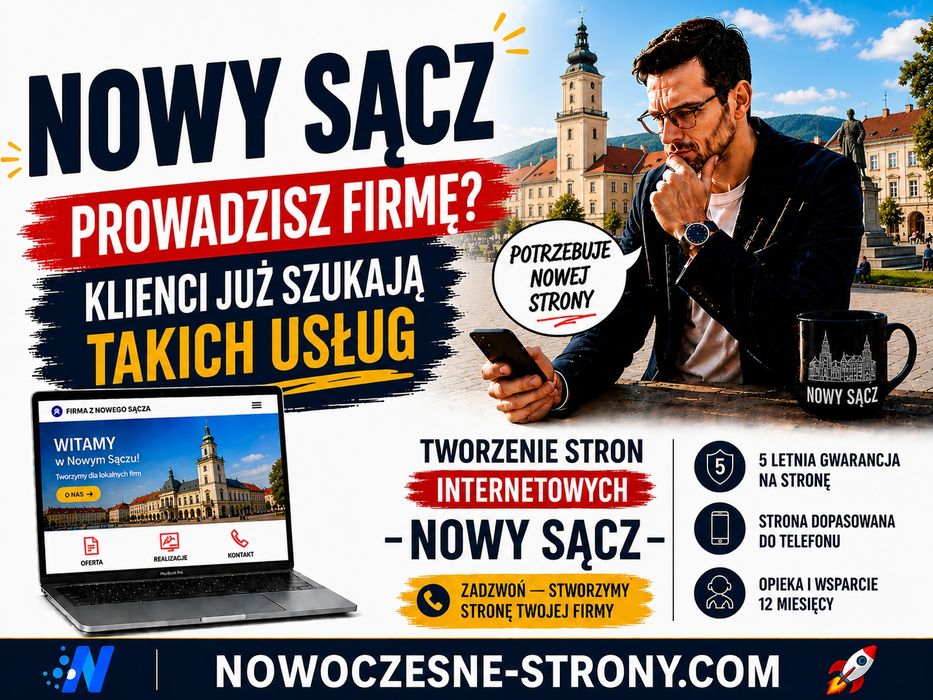 Nowoczesne Strony Internetowe | Strona WordPress z SEO + Opieka Strony