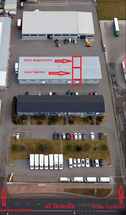 Wynajmę biuro z magazynem - Siedlce, ul. Brzeska