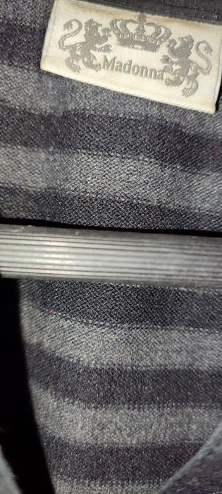 Śliczna czarna bluzka koszulowa jakby z kamizelką Madonna rozm M -L