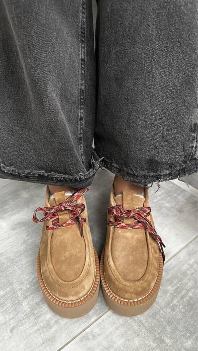 Ботинки зимові беж