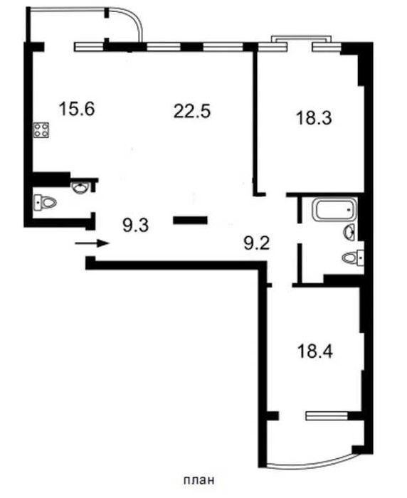 3-комнатная квартира по адресу ул. Тютюнника (площадь 104 м²) - Atlanta.ua - фото 7