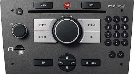 Rádio CD 50 PHONE OPEL e ecrã com moldura