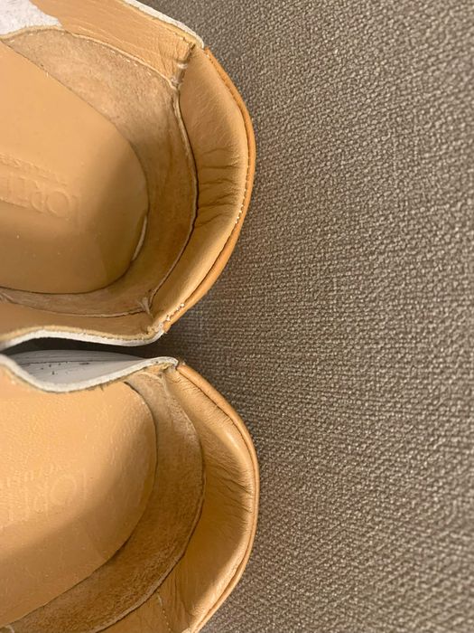 Buty Loretta Vitale białe, ażurowe, rozm.38 ze wstawkami kolorowymi