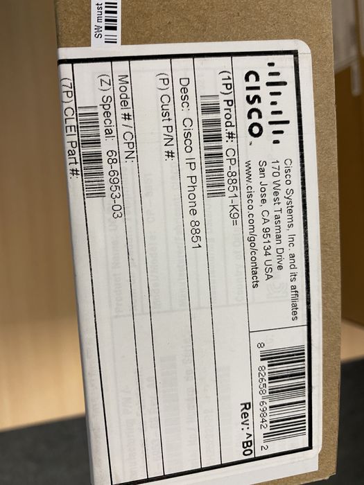 Cisco IP Phone 8851  - telefones novos em caixa nunca usados