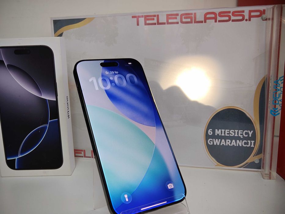 Apple iPhone 16 Pro Max 256 GB | Black Titanium | Kondycja Baterii 94% | Stan Bardzo Dobry | Gwarancja