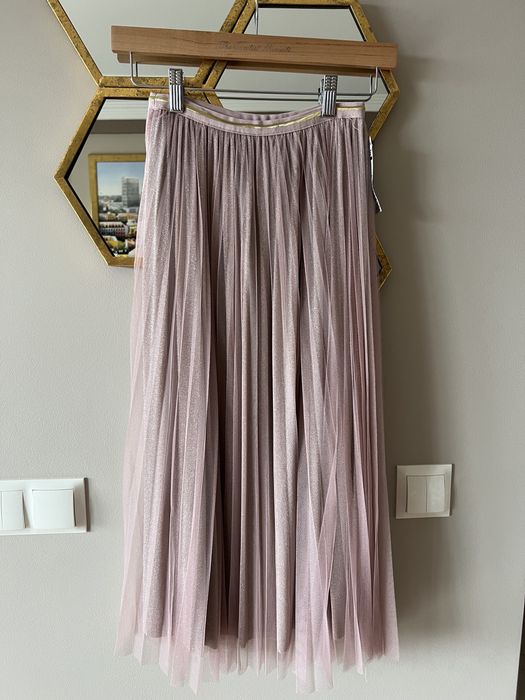 Tiulowa spódnica MIDI elegancka
