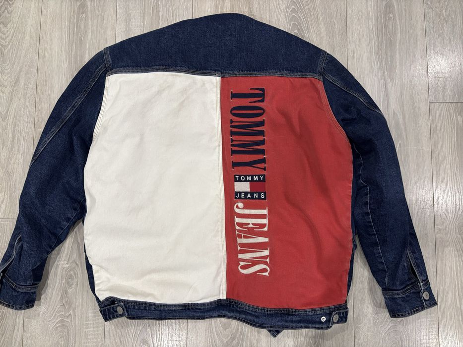 Джинсовая шерпа теплая оригинал Tommy размер М