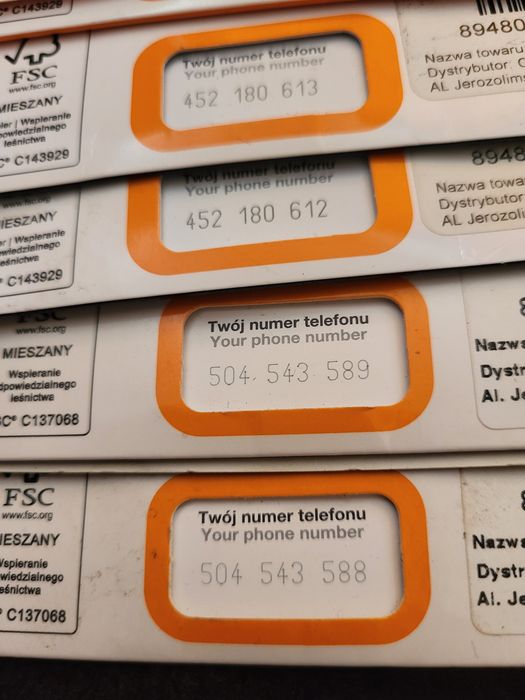 Karta sim Orange