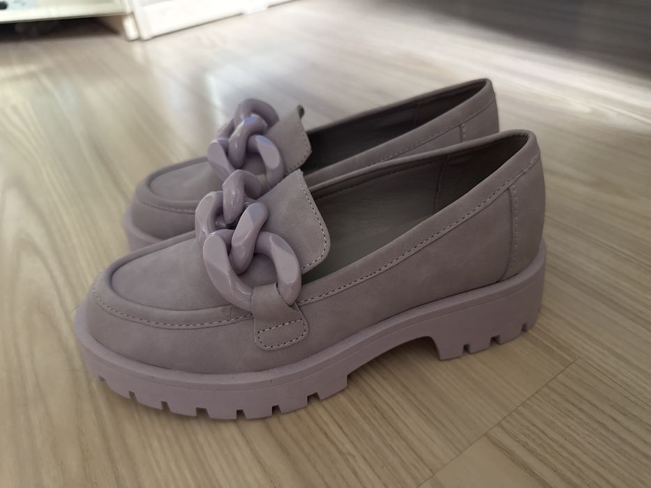 Лоферы фиолетовые