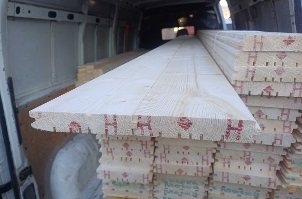 Deska podłogowa heblowana elewacyjna tarasowa półbal podbitka szalówka