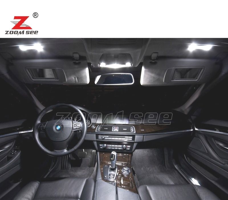 Kit completo de 27 lâmpadas LED interior BMW 5 series GT 5GT F07 528i 535i 550i GT 520d 535d 530d xDrive 2009-2017