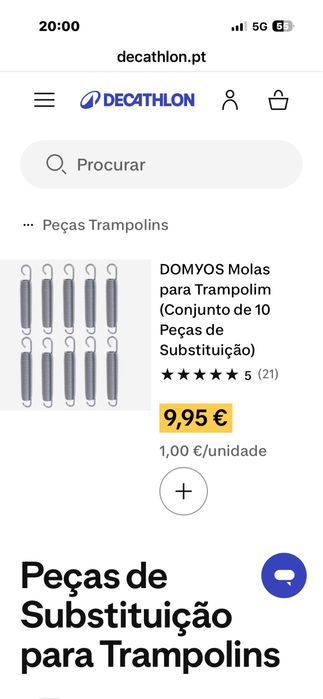 Trampolim gigante Domyos 365