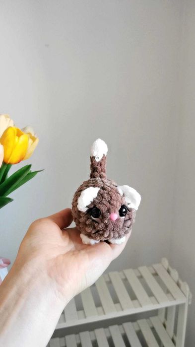 Kotek na szydełku handmade, dekoracja