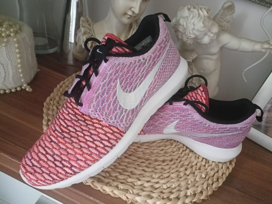 Buty Nike roshe run 43 pomarańczowe różowe