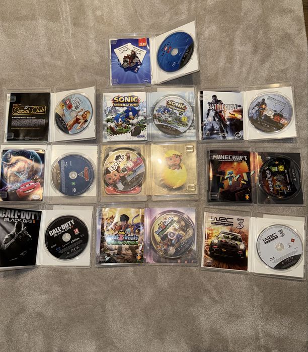 PS3 Super Slim Sony + 2 Comandos + 10 Jogos + Cabos | Completa