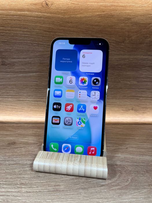 iPhone 13 Pro 256 Silver !! АКБ: 100% !! №: 4113 !! СТАН ГАРНИЙ !!! З США !! Айфон купити оригінал !!