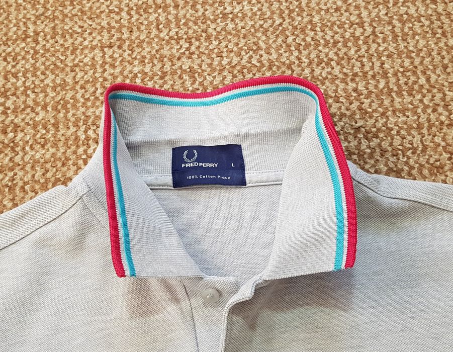поло FRED PERRY футболка оригінал L сіре