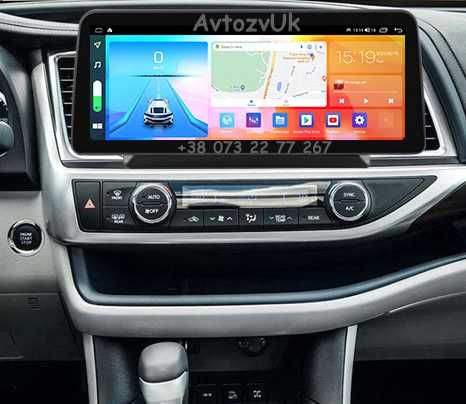 Магнитола HIGHLANDER Toyota GPS USB Хейлендер 2 дин CarPlay Андроид 15