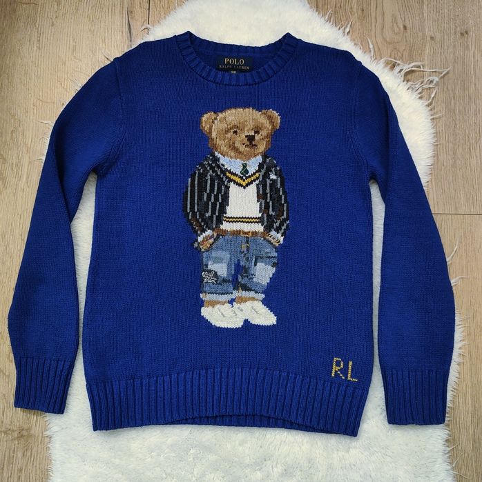 Sweterek polo Ralph Lauren bear 8