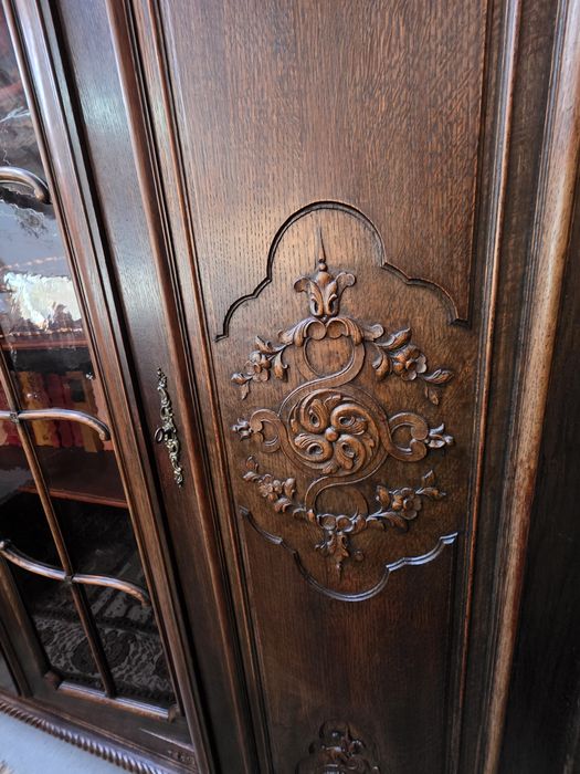 Zestaw biurowy biurko biblioteczka fotel chippendaile #1627 Węgrów