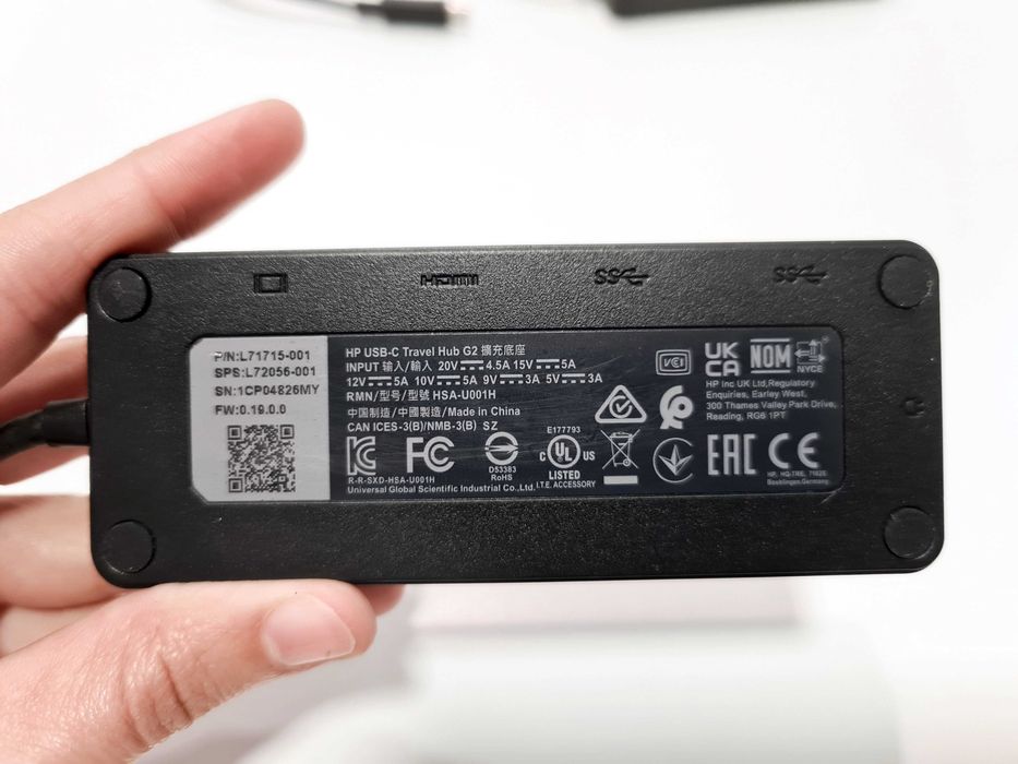 HUB HP com conexão USB Tipo-C