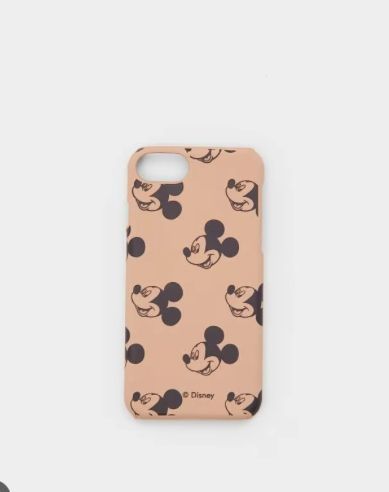 Etui Iphone 6 7 8 Mickey Mouse Disney Czarne Wzór