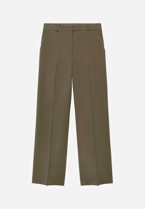 spodnie ,,ZARA" eleganckie materiałowe szeroka nogawka wysoki stan__36
