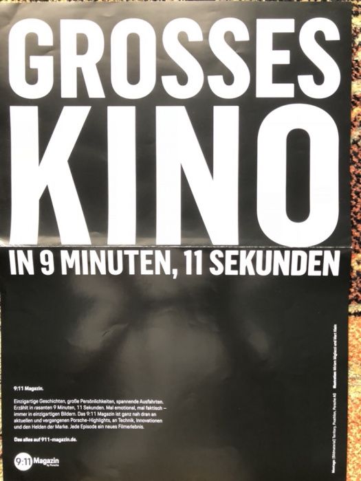 Póster automóvel Porsche - 70 anos - 911