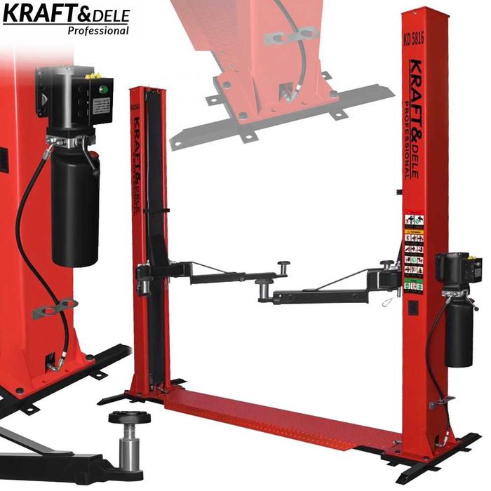 KRAFT&DELE Podnośnik Hydrauliczny Półautomatyczny 230v 4000kg KD5816