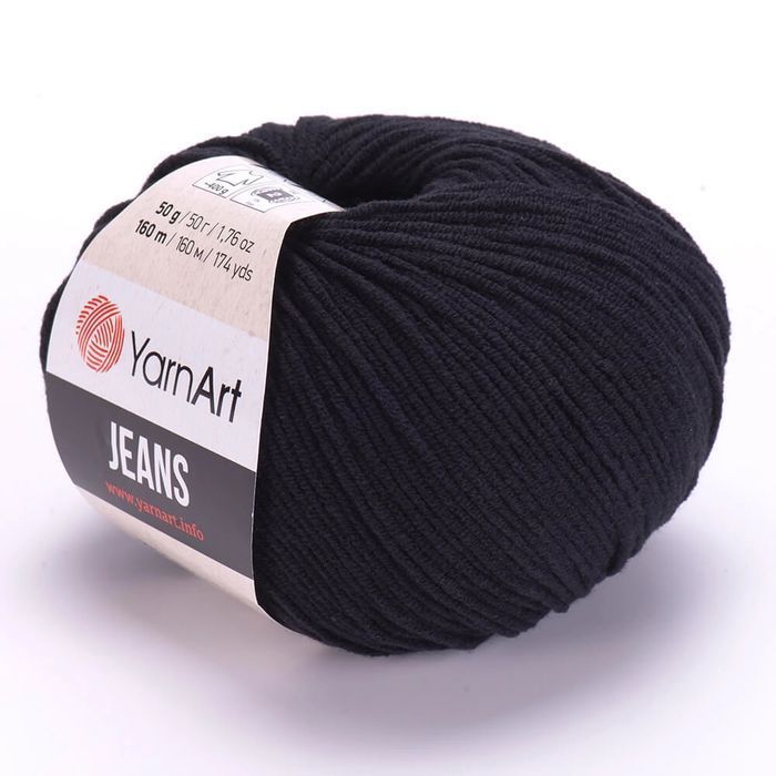 Włóczka YarnArt Jeans nr 53 czarny