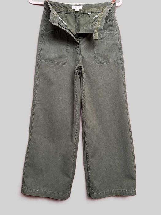 Джинси широкі, штани, хакі, White Stuff, wide leg, тренд, Вайт Стаф
