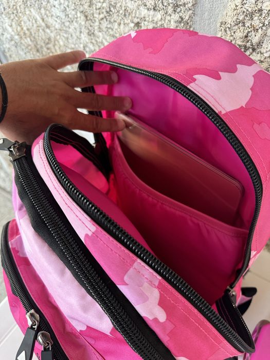 Mochila escolar Super Up Girls menina + estojo porta lápis triplo