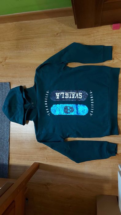 bluza z kapturem z h&m 158/164 cekiny db