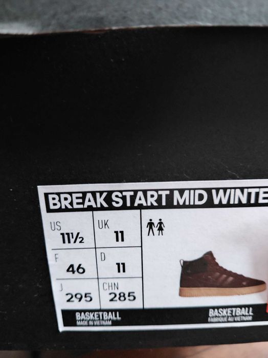 adidas Break Start mid Winterized rozm 46