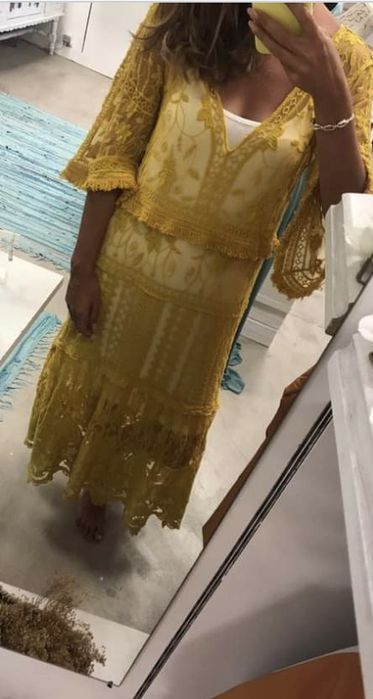 Vestido de renda (tam. Único)