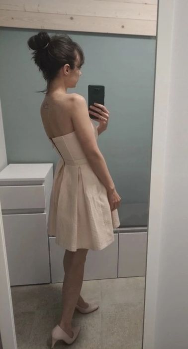 Sukienka pudrowy róż, Koton, r. XS (34)