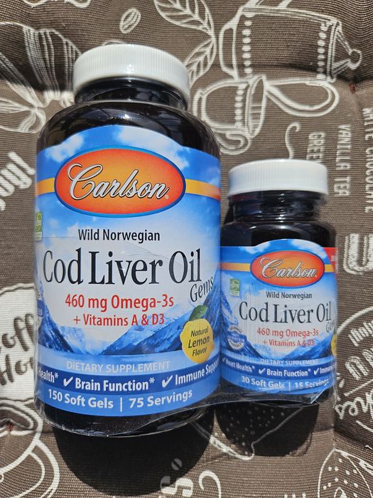 Carlson Wild Norwegian олія масло печени трески Cod Liver Oil