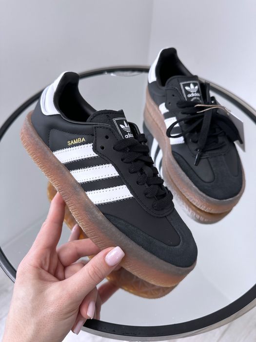 Трендовые кожаные кроссовки Adidas Samba 36/38р