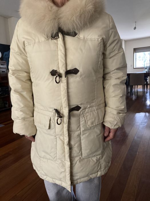 Casaco de penas quente