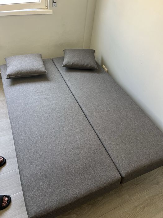 Sofá-cama IKEA cinzento (negociável)
