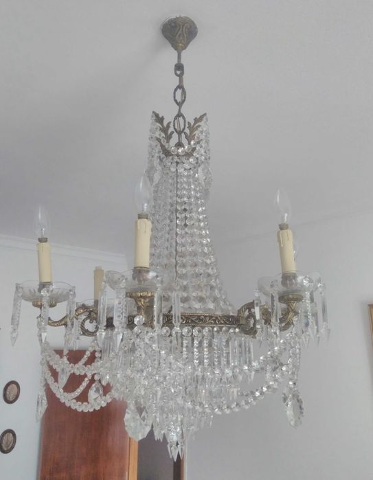 Candeeiro meio cristal