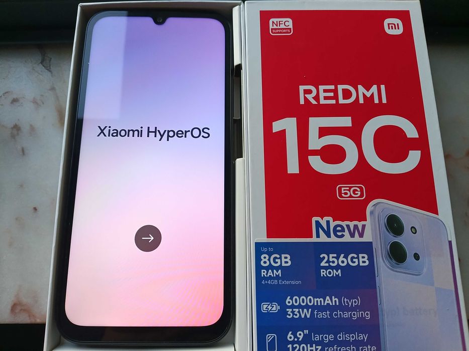 Xiaomi Redmi 15C 5G 256GB Como Novo na Caixa com Fatura
