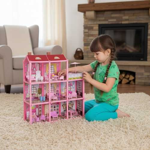 Domek dla lalek - willa domek zabawka Prezent