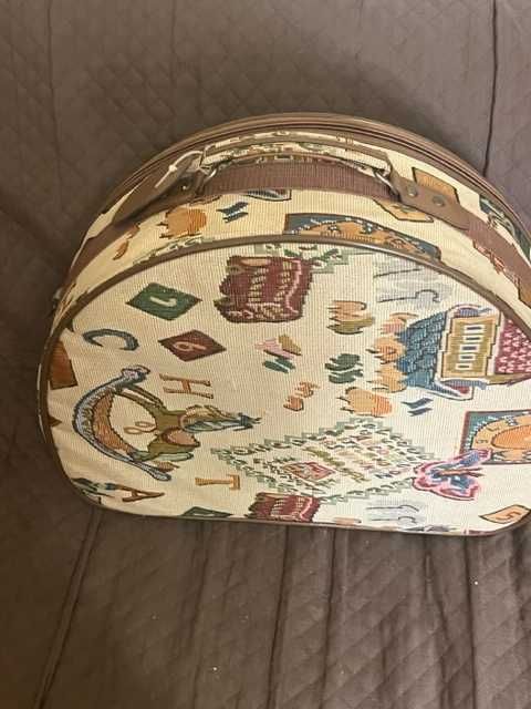 Mala viagem antiga em tecido Ledermoda